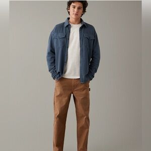 NWT AE Heritage Fleece Shirt Jacket